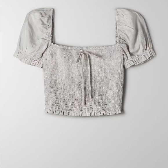 Aritzia Wilfred Smocked Blouse - Picture 5 of 11